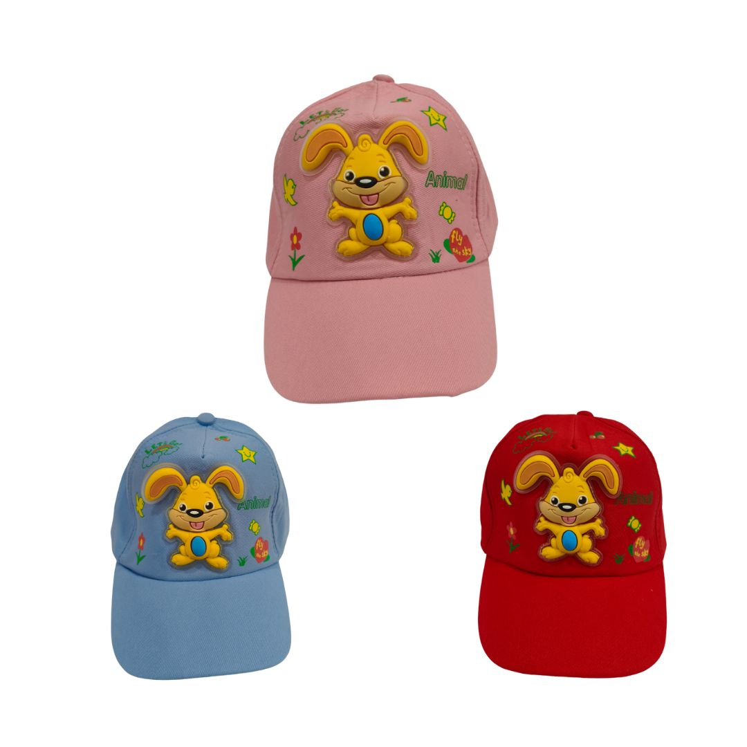 Bunny Kids Cap – Cartoon Printed Cotton Cap