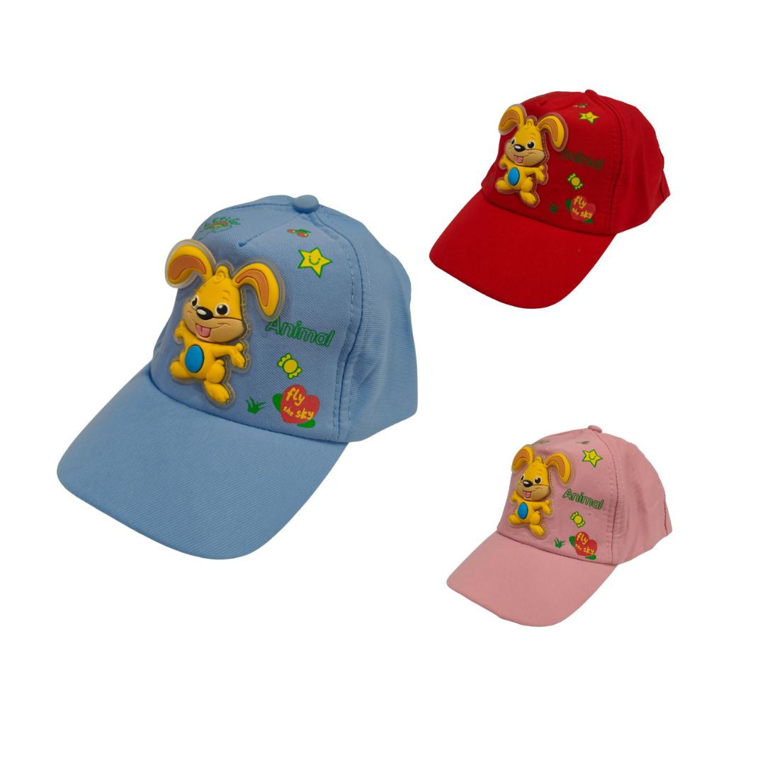 Bunny Kids Cap – Cartoon Printed Cotton Cap
