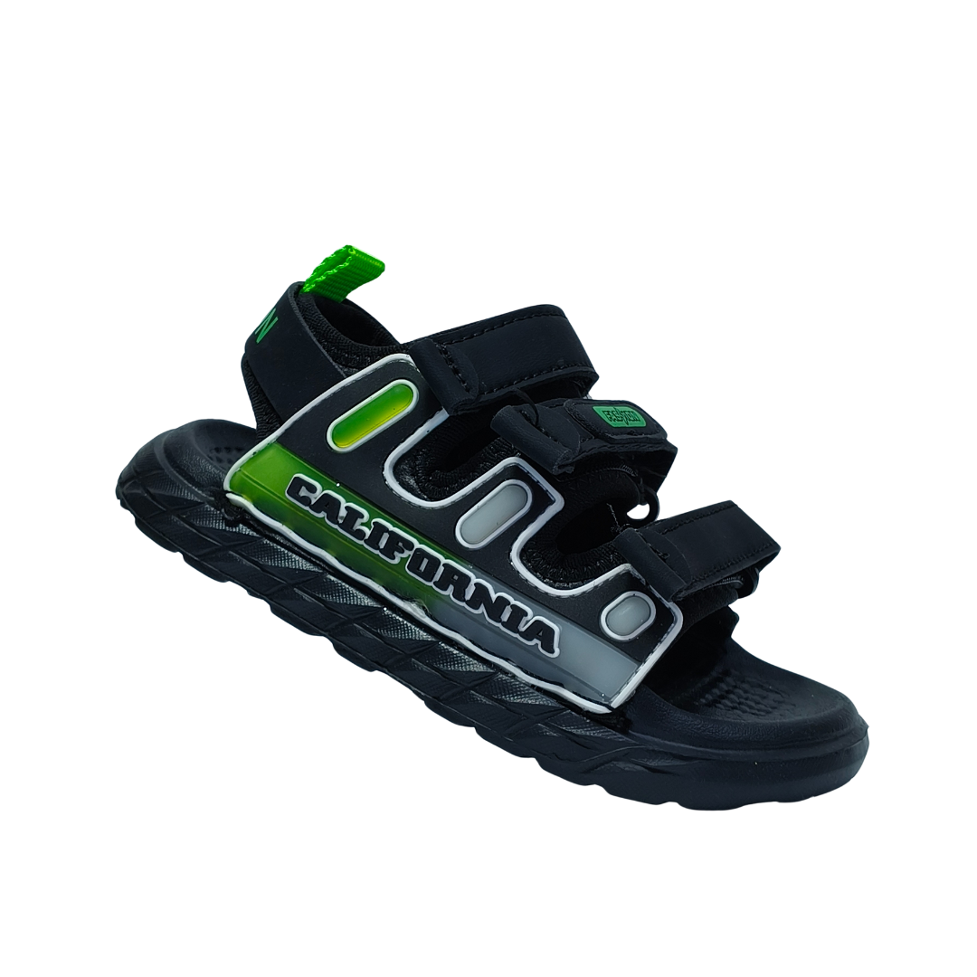 California Cool Boys Sandals – Black Summer Shoes for Kids