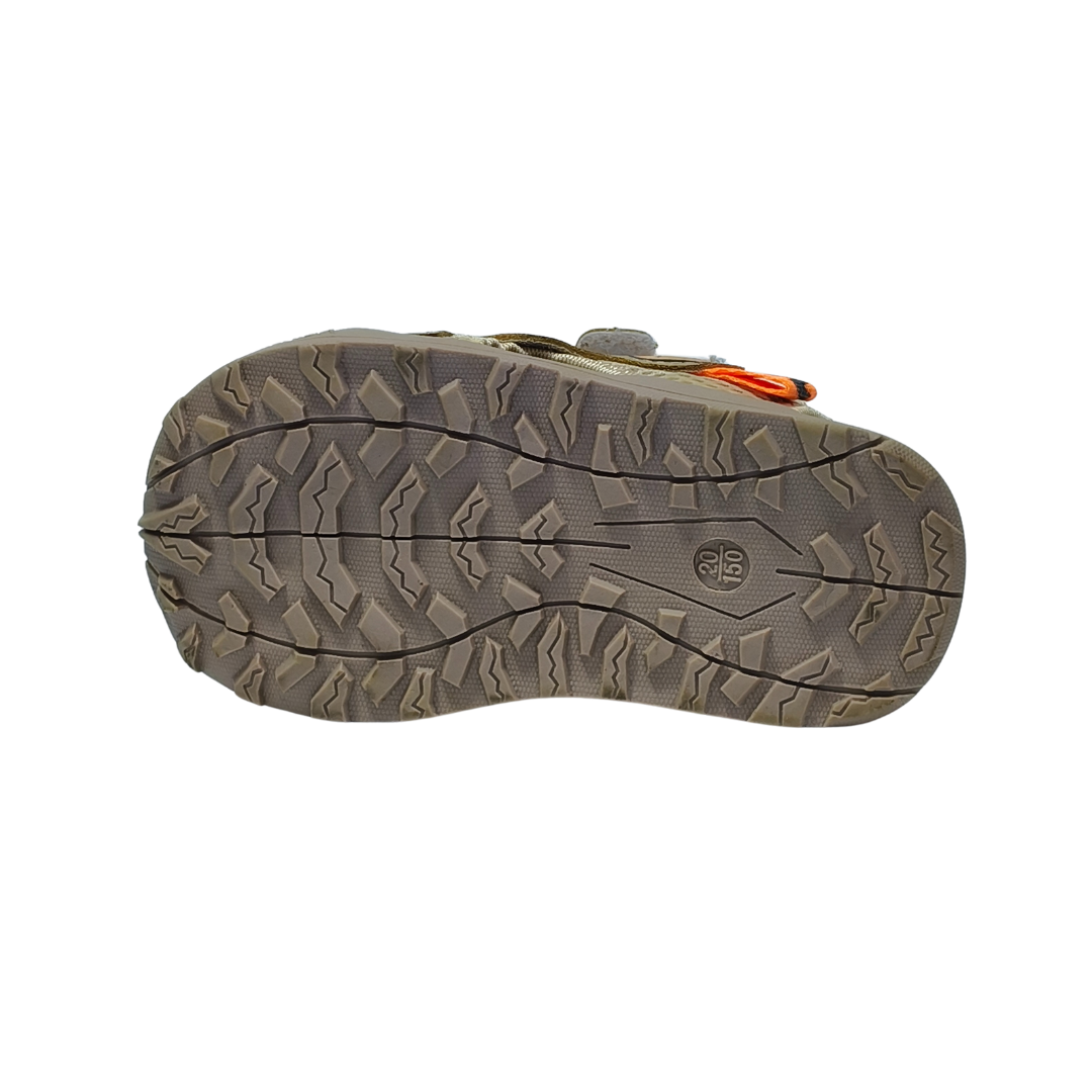 Adventure Baby Sandals – Khaki – Soft Sole Summer Shoes for Boys