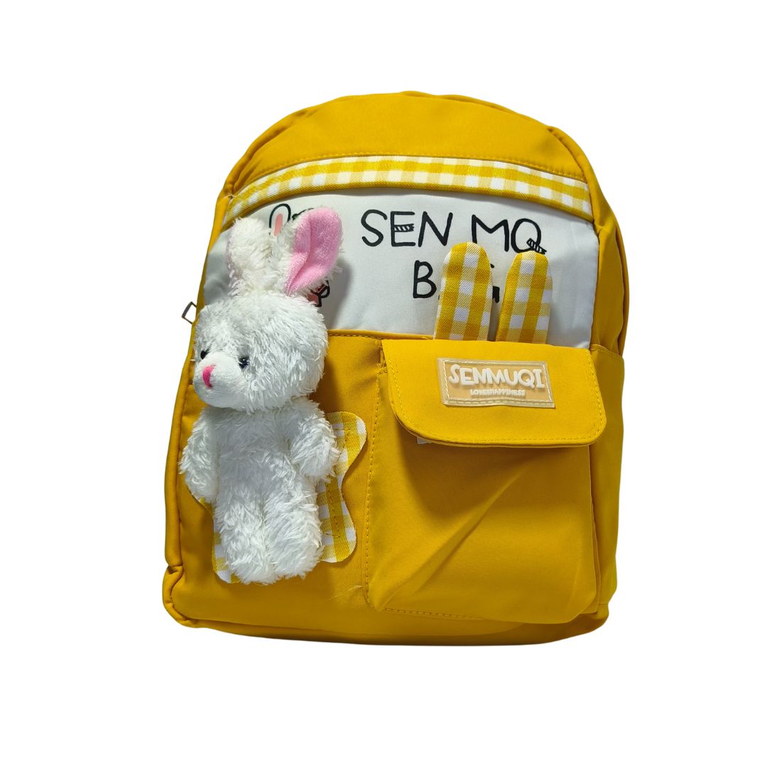 Cute Yellow Bunny Backpack for Kids – School Bag for Girls & Boys | Goal Matol Pakistan