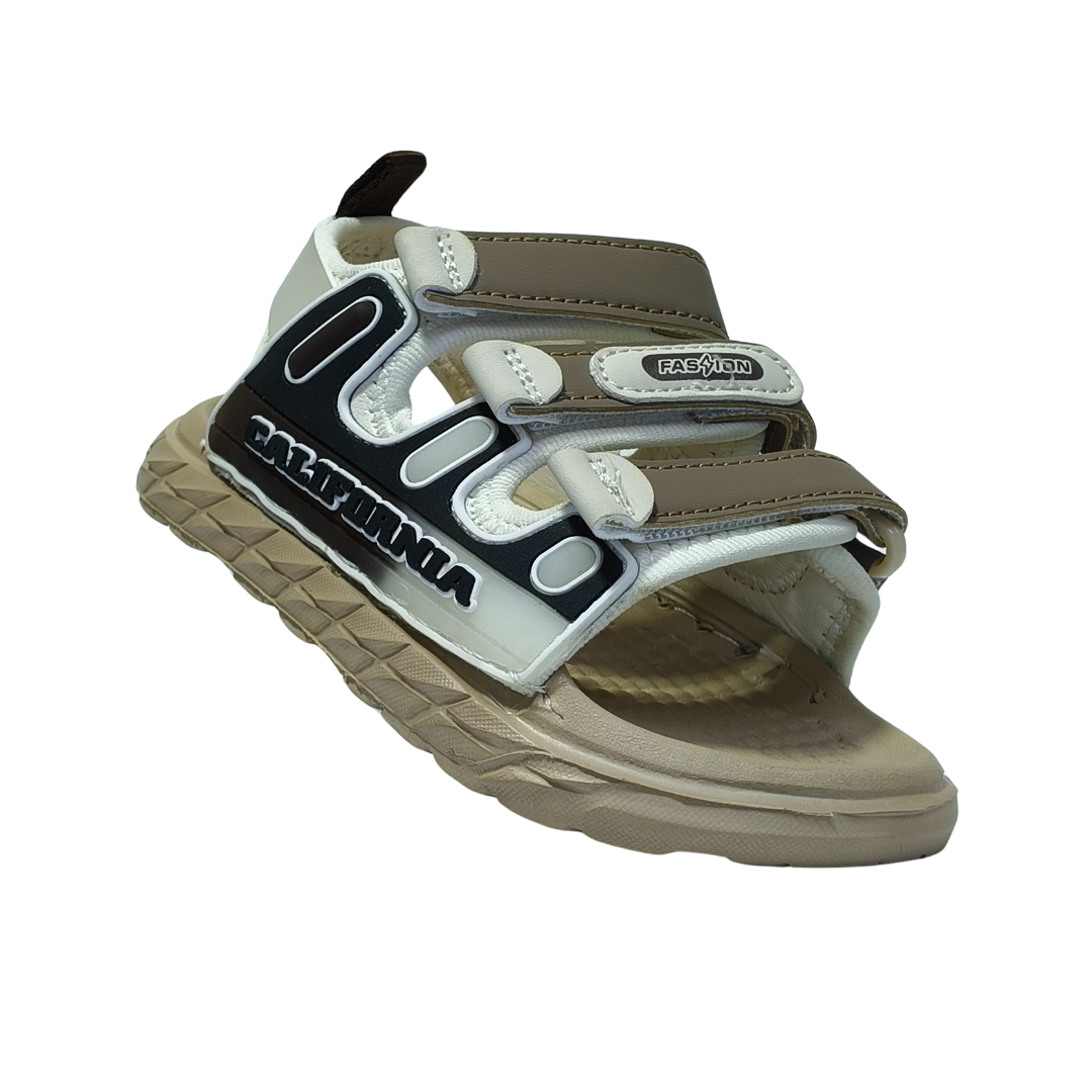 California Cool Boys Sandals – Beige Summer Shoes for Kids