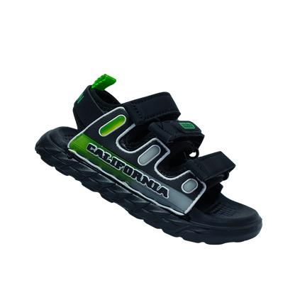 California Cool Boys Sandals – Black Summer Shoes for Kids