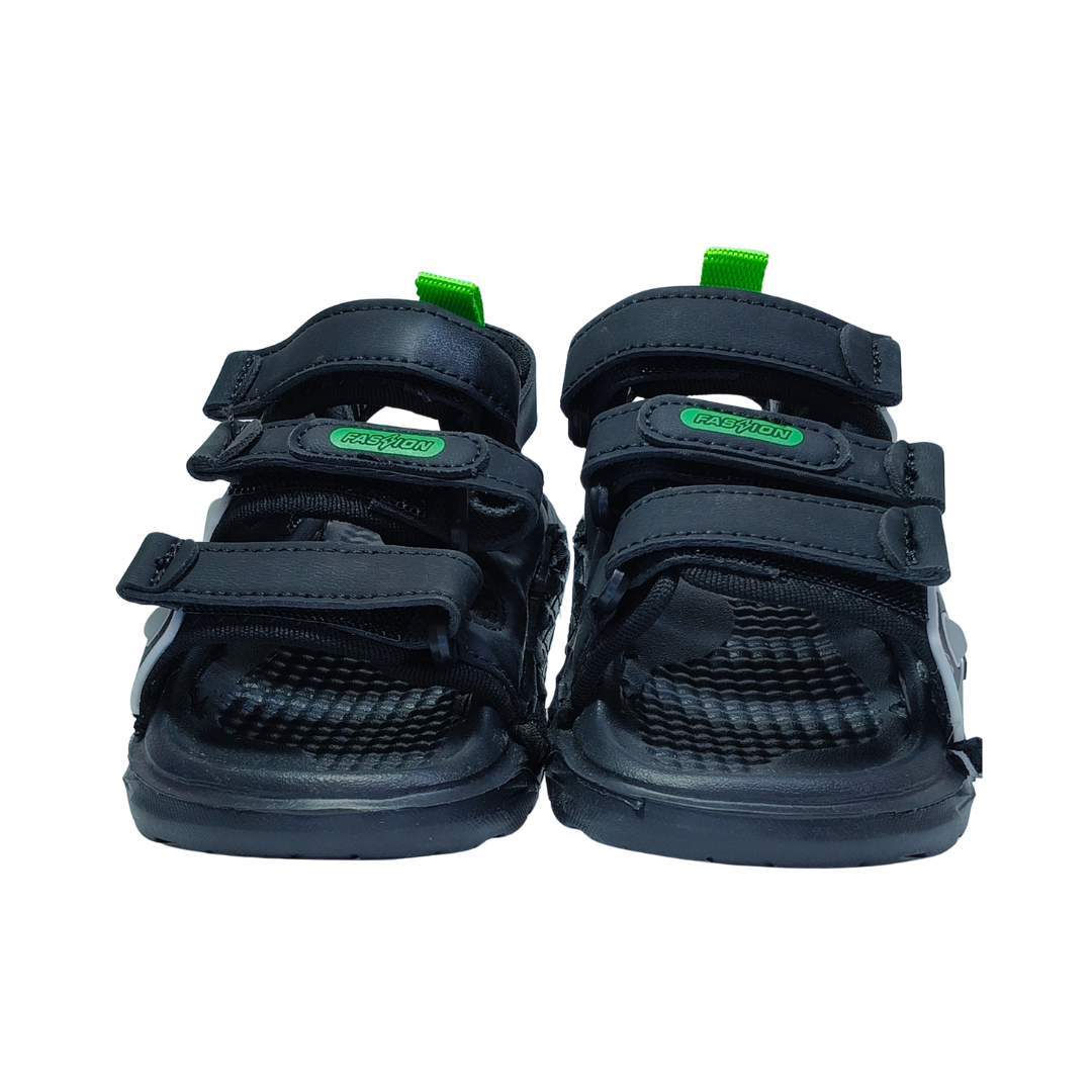 California Cool Boys Sandals – Black Summer Shoes for Kids