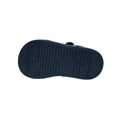 Comfort Black Sandals – Monogram Print | Premium Casual Wear