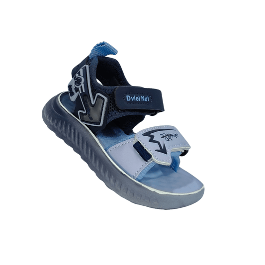 Boys’ Summer Sandals – Blue & Grey - Goal Matol