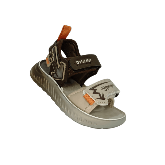 Boys’ Summer Sandals – Brown & Beige - Goal Matol