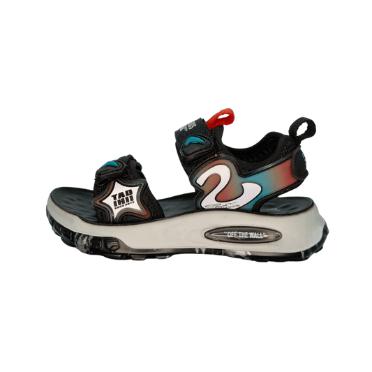 Kids Active Sandals - Black & Blue with Red Accents - Goal Matol