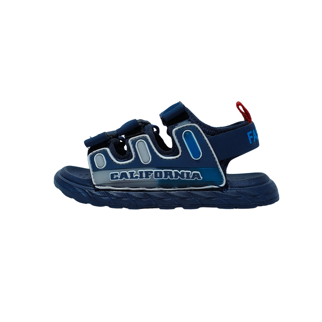 California Cool Boys Sandals – Blue Summer Shoes for Kids