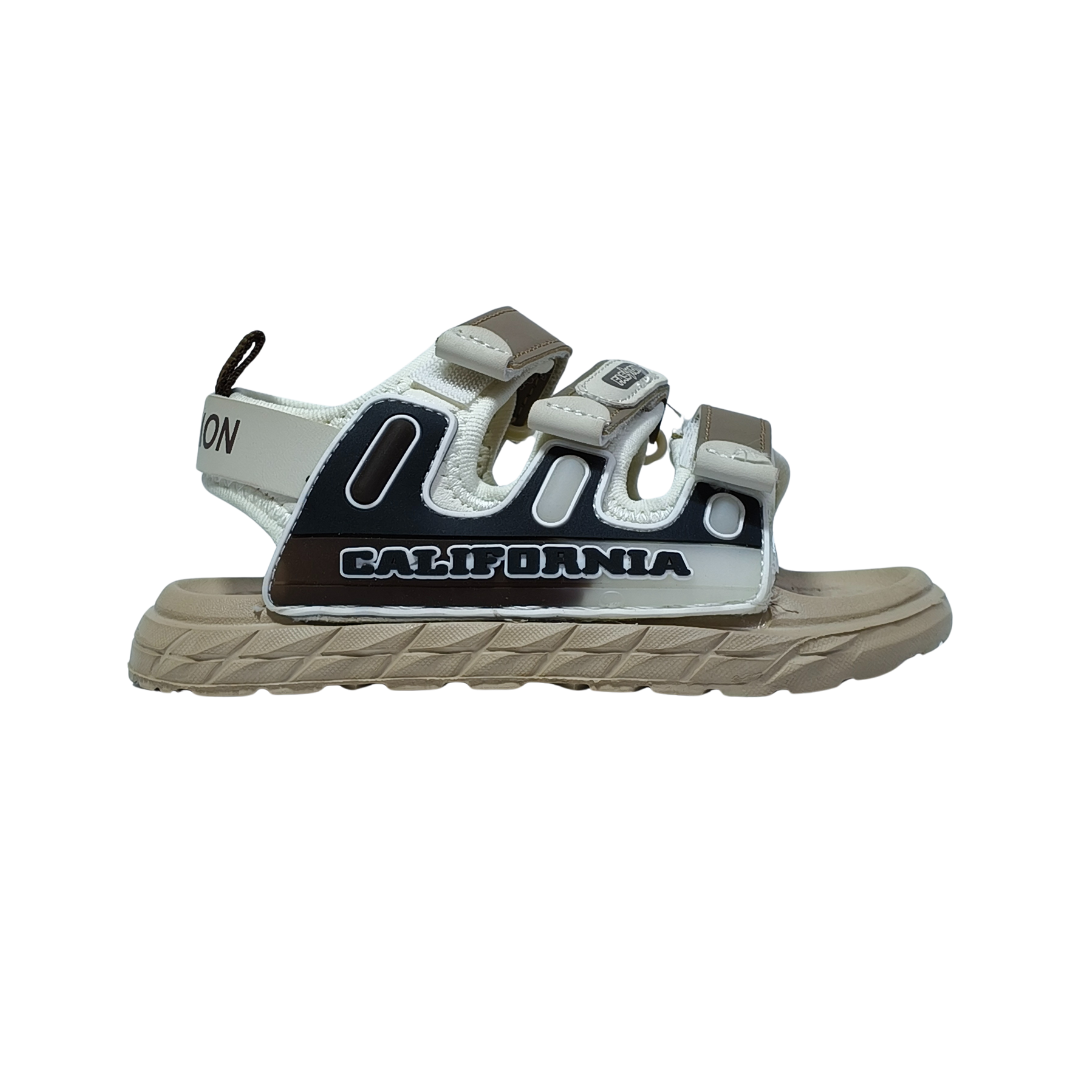 California Cool Boys Sandals – Beige Summer Shoes for Kids