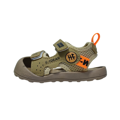 Adventure Baby Sandals – Khaki – Soft Sole Summer Shoes for Boys