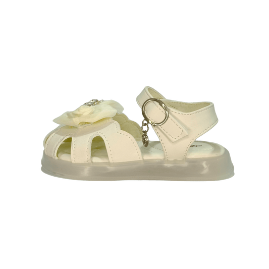 Light - Up Girls Sandals – White - Goal Matol