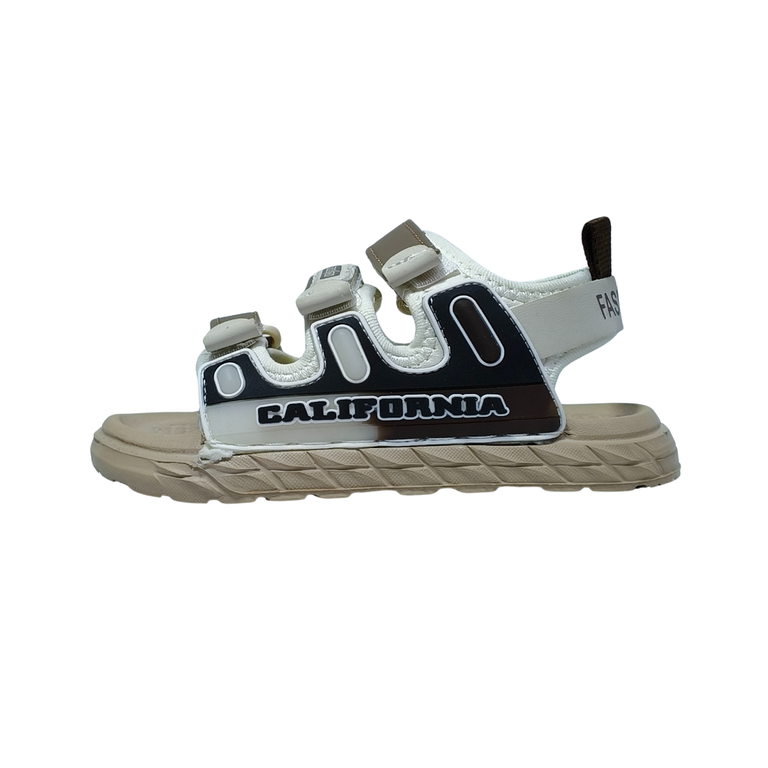 California Cool Boys Sandals – Beige Summer Shoes for Kids