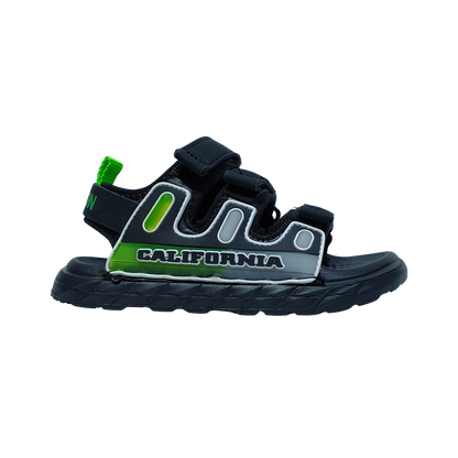 California Cool Boys Sandals – Black Summer Shoes for Kids