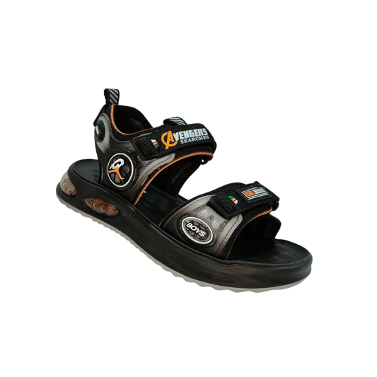 ZoomX Blaze – Boys' Power Sandals - Black & Orange - Goal Matol